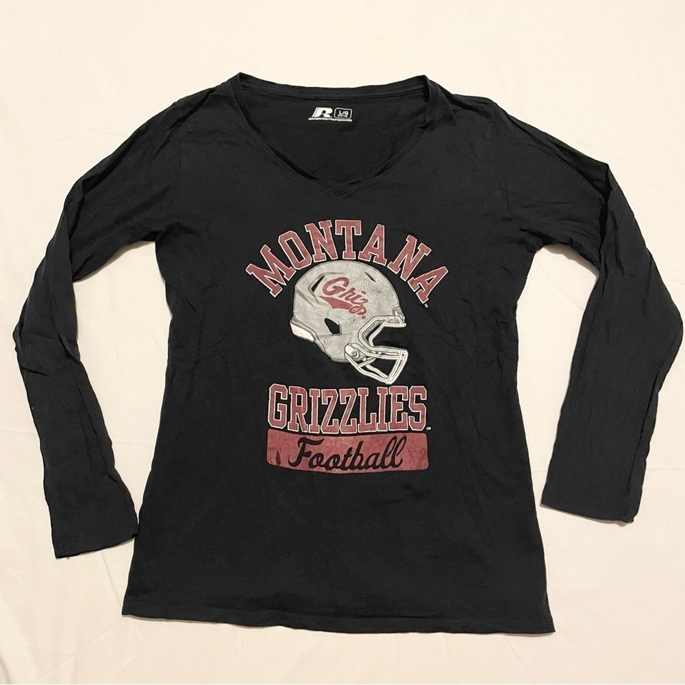 Montana Grizzlies Football Russell Long Sleeve Shirt Girls Size Large 12-14